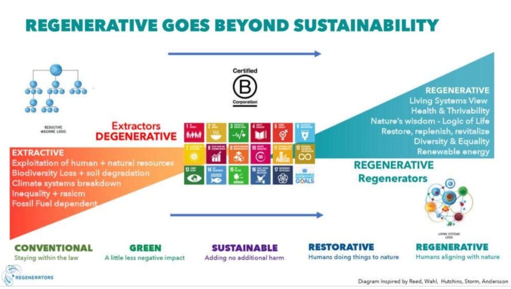 Model: regenerative goes beyong sustainability